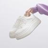 2025 Spring White Shoes New Korean Version Ins Female Students Height Increase Platform Sports Board Shoes Casual Shoes Female HB608