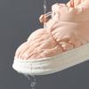 Водонепроницаемые пуховые тапочки для дома женские 2025 зимние мягкие с толстой подошвой нескользящие тапочки теплые плюшевые домашние туфли большого размера 45