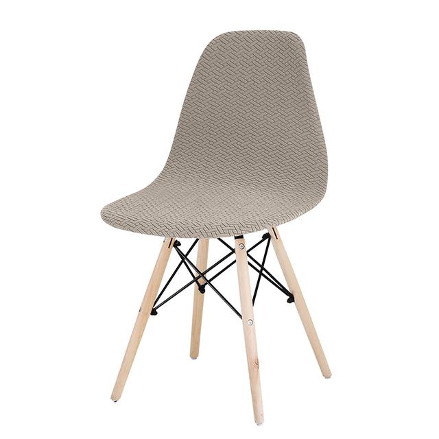 1 шт. жаккардовый тканевый чехол на стул маленького размера, большой эластичный защитный чехол для стула, чехол для барного сиденья с короткой спинкой для столовой отеля