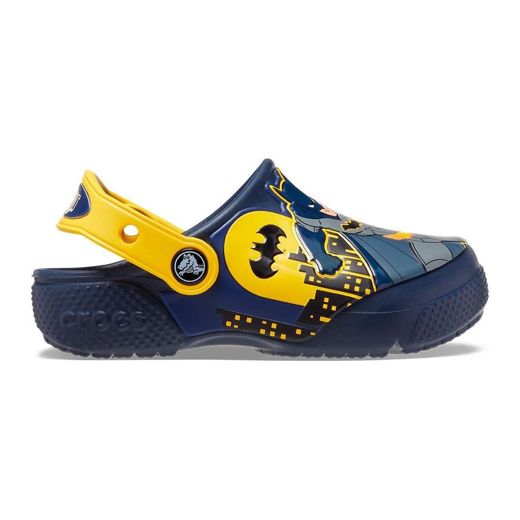 Crocs Детские кроссовки DC Comics x Classic Clog Kids Fun Lab — Детские кроссовки Batman Patch Blue Navy 207470-410