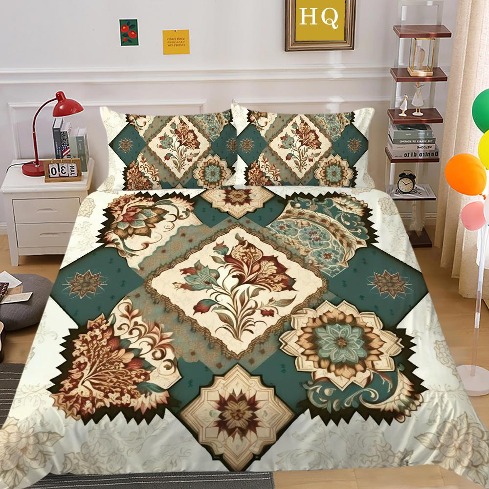 3D Роскошный женский пододеяльник с цветочным принтом, комплект королевского размера для спальни, декор из полиэстера, домашнее постельное белье