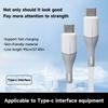 Неломающийся силиконовый USB Type C кабель для передачи данных на высокой скорости, совместимый с Xiaomi Redmi и другими смартфонами, зарядный кабель