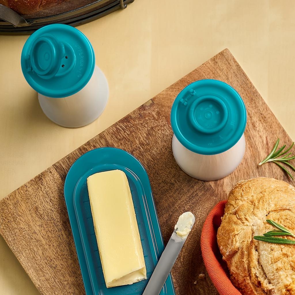 [Влагозащищенные] Пластиковые солонки и перечницы с крышками | 2 шт. | Пластик | Влагозащищенные, с таймерным покрытием | Для дома, кухни, ресторана, кемпинга