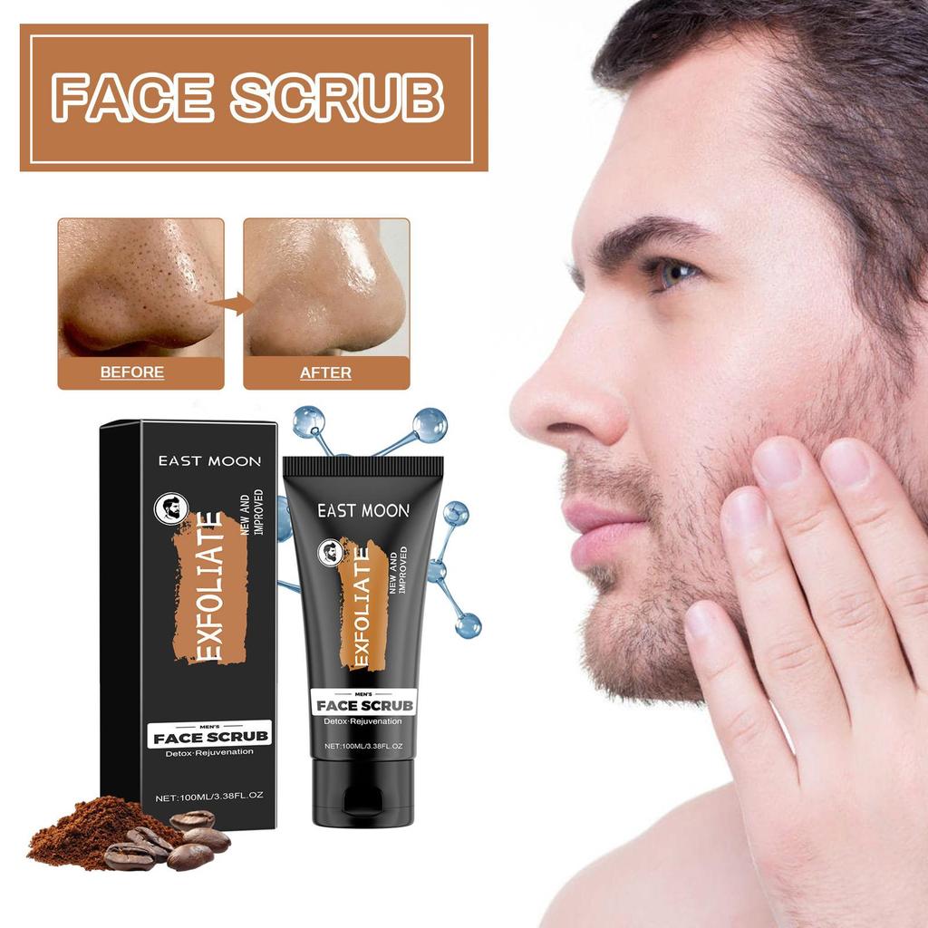 Мужской скраб для лица Глубоко очищающий отшелушивающий скраб для лица