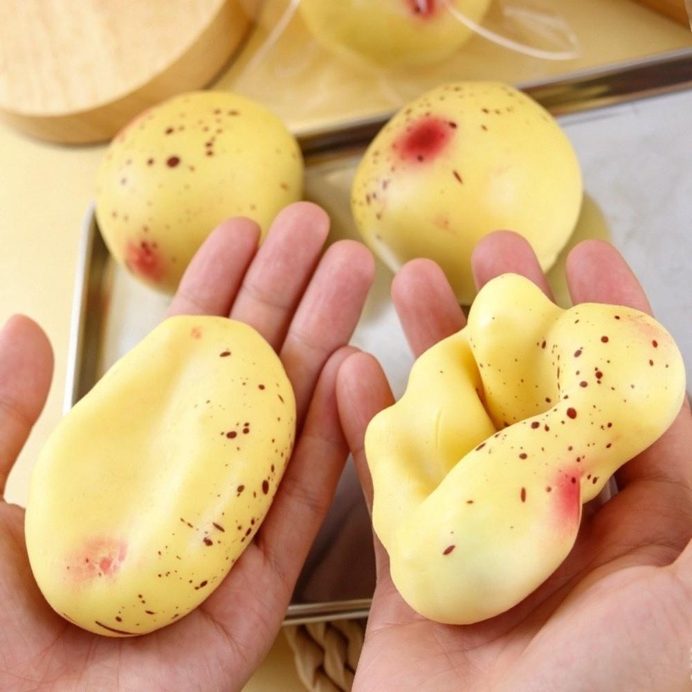Sensory Play Squeeze Stress Ball Stress Relief Potato Fidget Toy Crunchy Pinch Ball Toy Adults