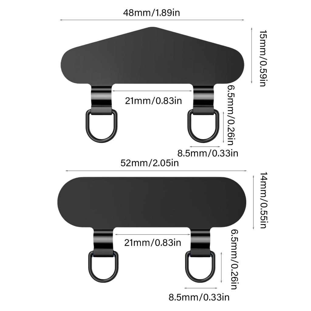 Зажим для телефона из нержавеющей стали с двойной металлической цепочкой для уха для надежного крепления на открытом воздухе для активного образа жизни