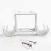 1Pc Aluminum Alloy Curtain Rod Bracket Roman Rod Bracket Double Rod Single Rod Bracket Top Mounted Side Mounted Curtain Holdback