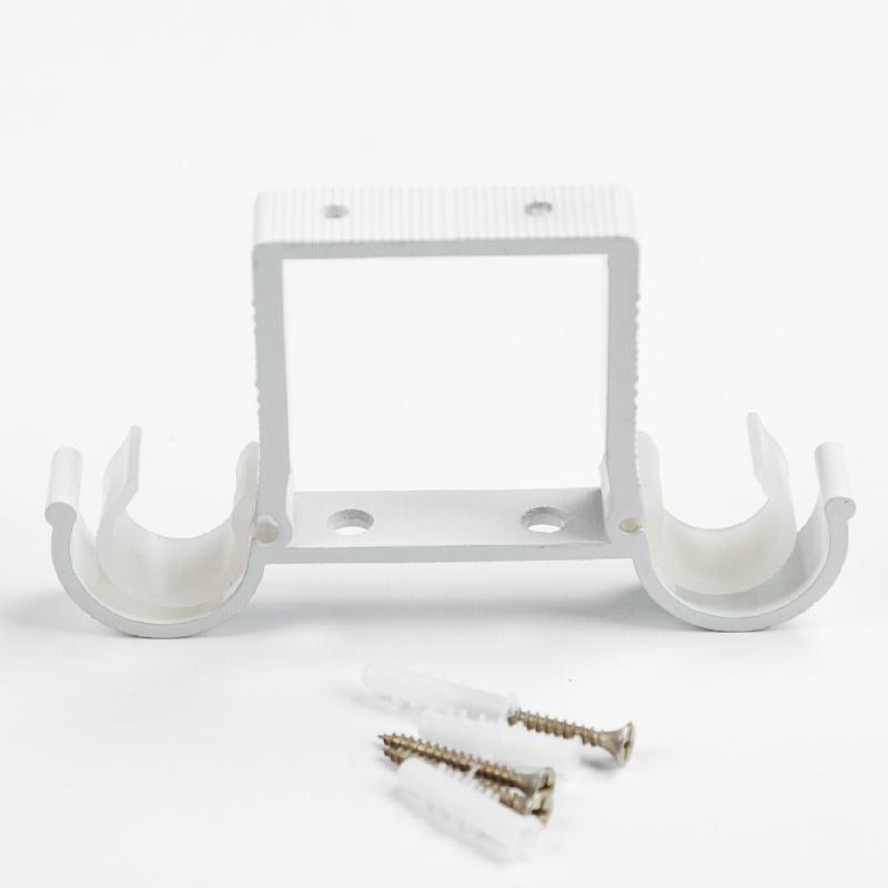 1Pc Aluminum Alloy Curtain Rod Bracket Roman Rod Bracket Double Rod Single Rod Bracket Top Mounted Side Mounted Curtain Holdback