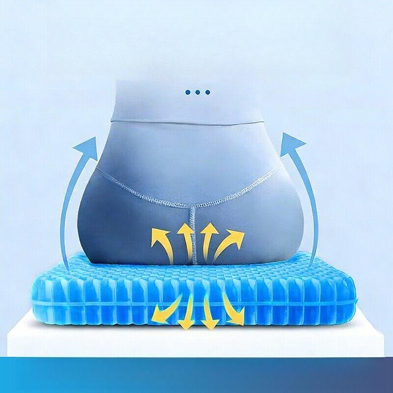 Honeycomb Gel Cushion Office Seat Cushion Thickened Enlarged Pad For Home Office Car Chair Daily Household Seat Use