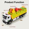 1:32 Scale Fruit Vegetable Transportation Vehicle Toy Model Car Alloy Front End Miniature Engineering Vehicles Kids' Edutainment
