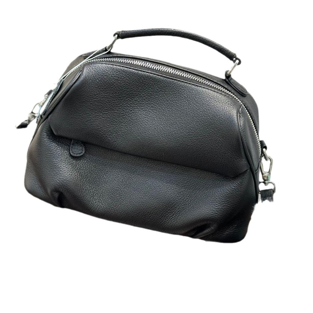 Воловья кожа, Многоцветная сумка, Модная на плечо, Практичная сумка-ракушка из мягкой кожи того же цвета