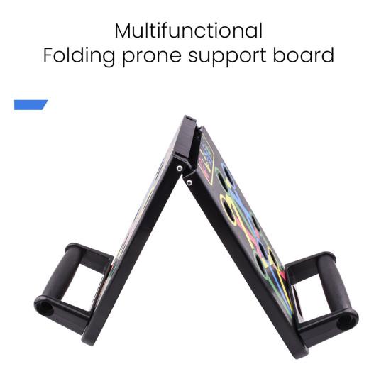 Складная доска для отжиманий с нескользящей ручкой, 9 отверстий, мужской тренажер для мышц груди и живота, доска для отжиманий, домашний тренажер для фитнеса