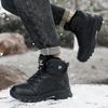 Men Winter Plush Warm Snow Boots Autumn New High Top Sneaker Outdoor Anti slip Wear resistant Mountaineering Hiking Footwear