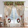 2-Panel Semi Blackout Curtains With Christmas Pendant Design - Soft, Light-Filtering Drapes for Privacy In Bedroom, Living Room