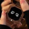 Серьги-пусеты Beixi из стерлингового серебра S925 в форме сердца и бабочки – Нишевый дизайн с бриллиантами для женственного, милого темперамента.