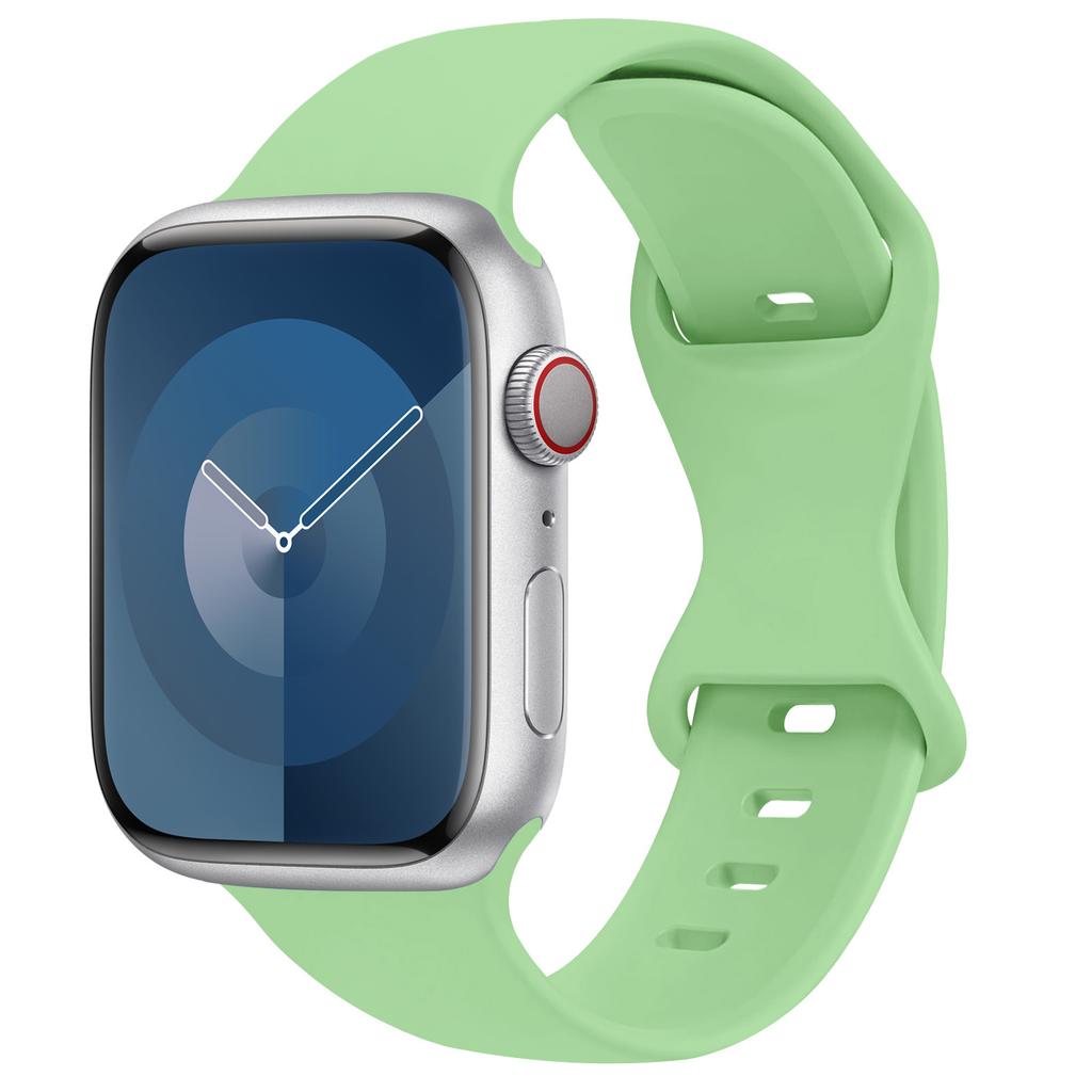 Силиконовый ремешок для apple watch band 44мм 45мм 49мм 41мм 38мм 42мм спортивный correa браслет iwatch series 3 6 7 8 9 ultra 2 se 40мм