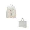 Charles & Keith Vintage Imitation Waxed Leather Simple Commuter PU Backpack Medium Women backpack CK2-60160240