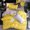 Set Cover Bedsheet Duvet Soft Pillowcase Love Hear Pattern Bedding Set