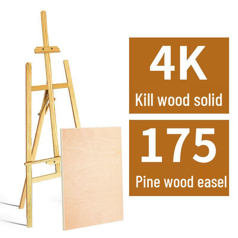 Набор для рисования и эскизов для студента-художника: Складной мольберт из массива дерева с детской доской