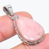 Natural Pink Opal Gemstone Handmade 925 Solid Sterling Silver Pendant 1.50" v7P13