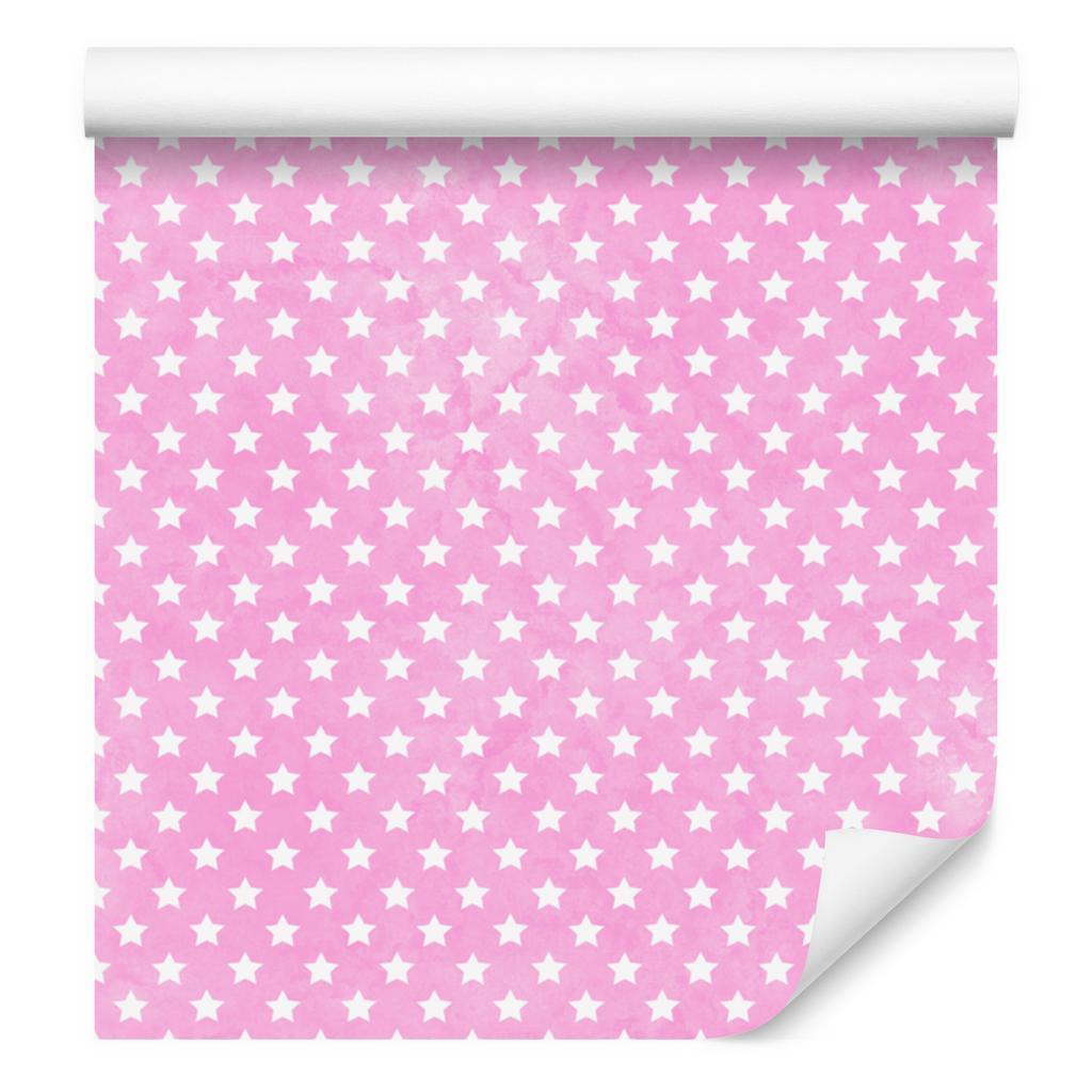 Powder pink stars wallpaper, powder pink background for living room and bedroom 50x1000