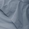 Drap plat percale de coton peigné "Julian" Coton Pur - 270x300 - Julian Blue Jean