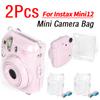 2 шт. Сумка для камеры для Fujifilm Instax Mini 12 Прозрачный кейс для хранения с плечевым ремнем PC Кристальный корпус для камеры Instax Mini12
