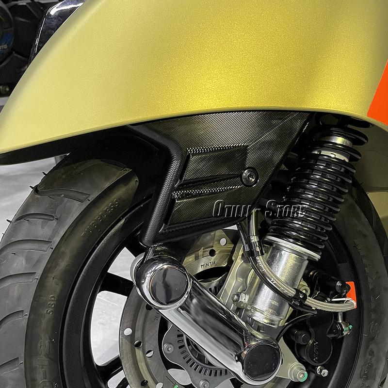 Motorcycle Front Rocker Cover Wheel Side Guard Accessories Aluminium New For VESPA GTS300 gts300 GTS 300 Super 2023 2024 2025