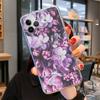 Розовый чехол для телефона с цветочным рисунком для iPhone 14 13 12 11 Pro Max XS X XR SE 2020 6 7 8 Plus Mini Transparent Shell