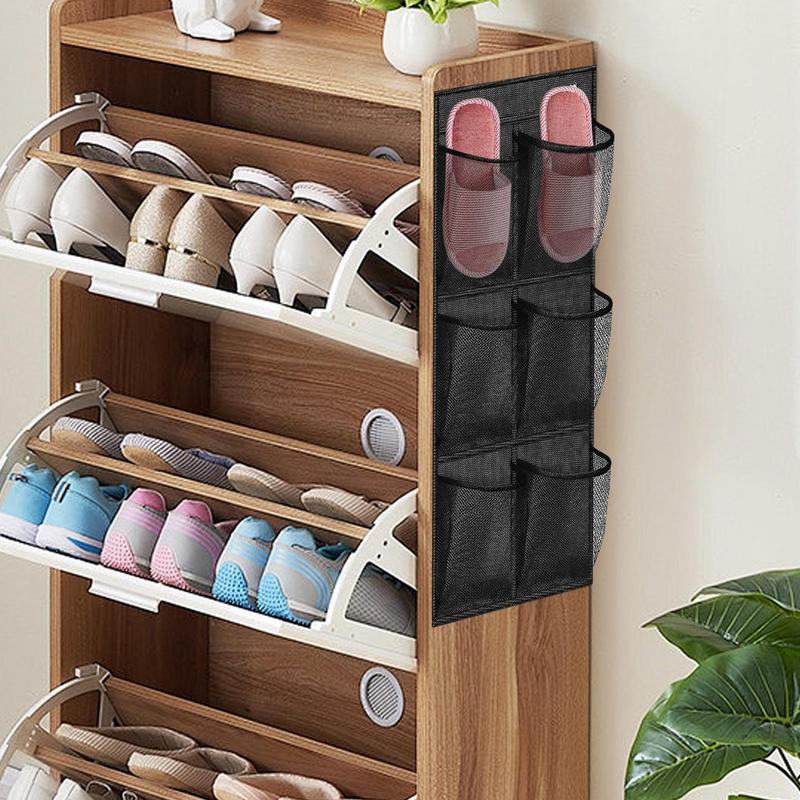 Настенный органайзер для хранения 6 отделений сетчатый для шкафа держатель для обуви подвесная корзина для хранения на дверь подвесные карманы для хранения в шкафу