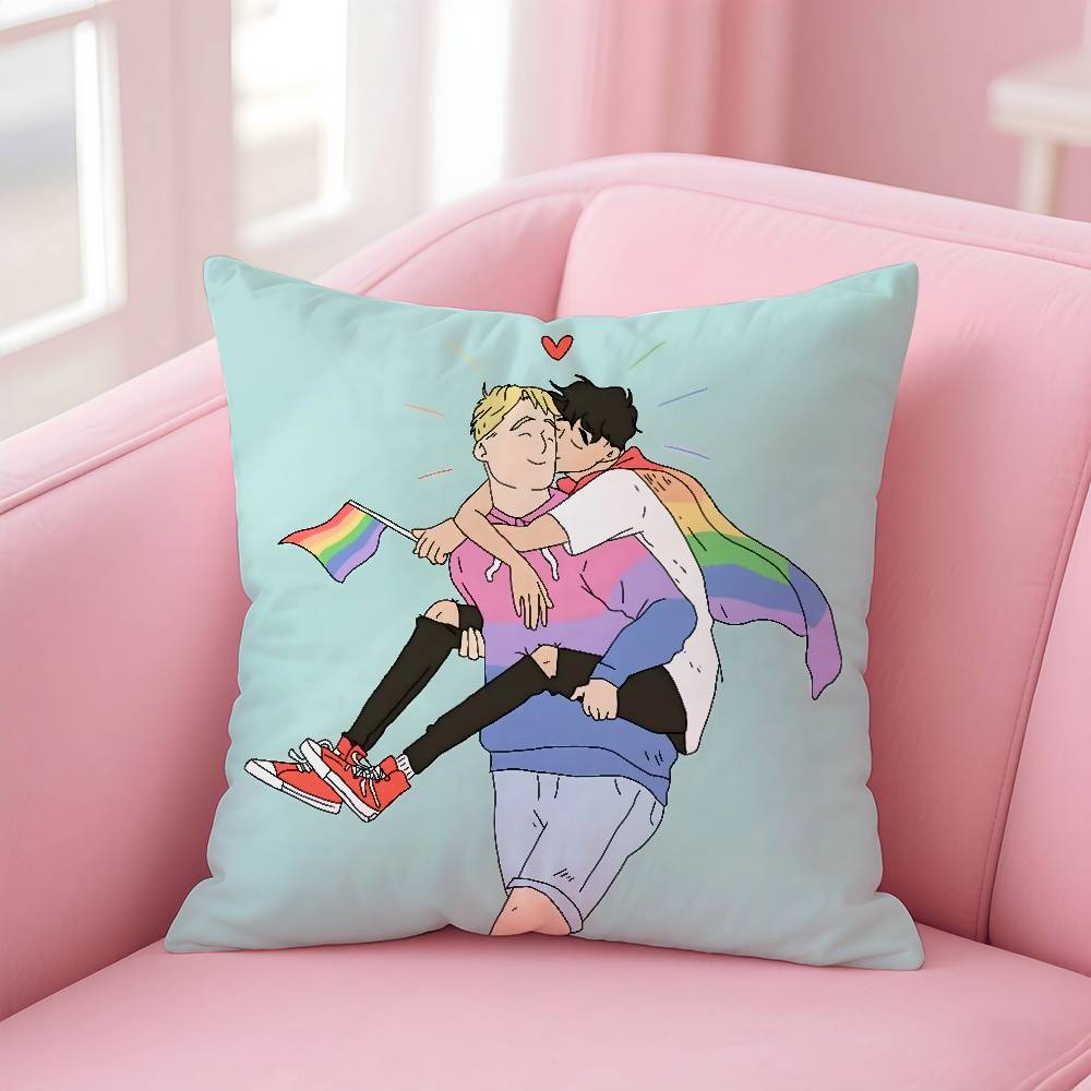 H-H-Heartstopper Pillow Case Safe Custom Photo Pillow, Anti-Fade Brushed Fleece Cushion, Maternal & Infant Safe.