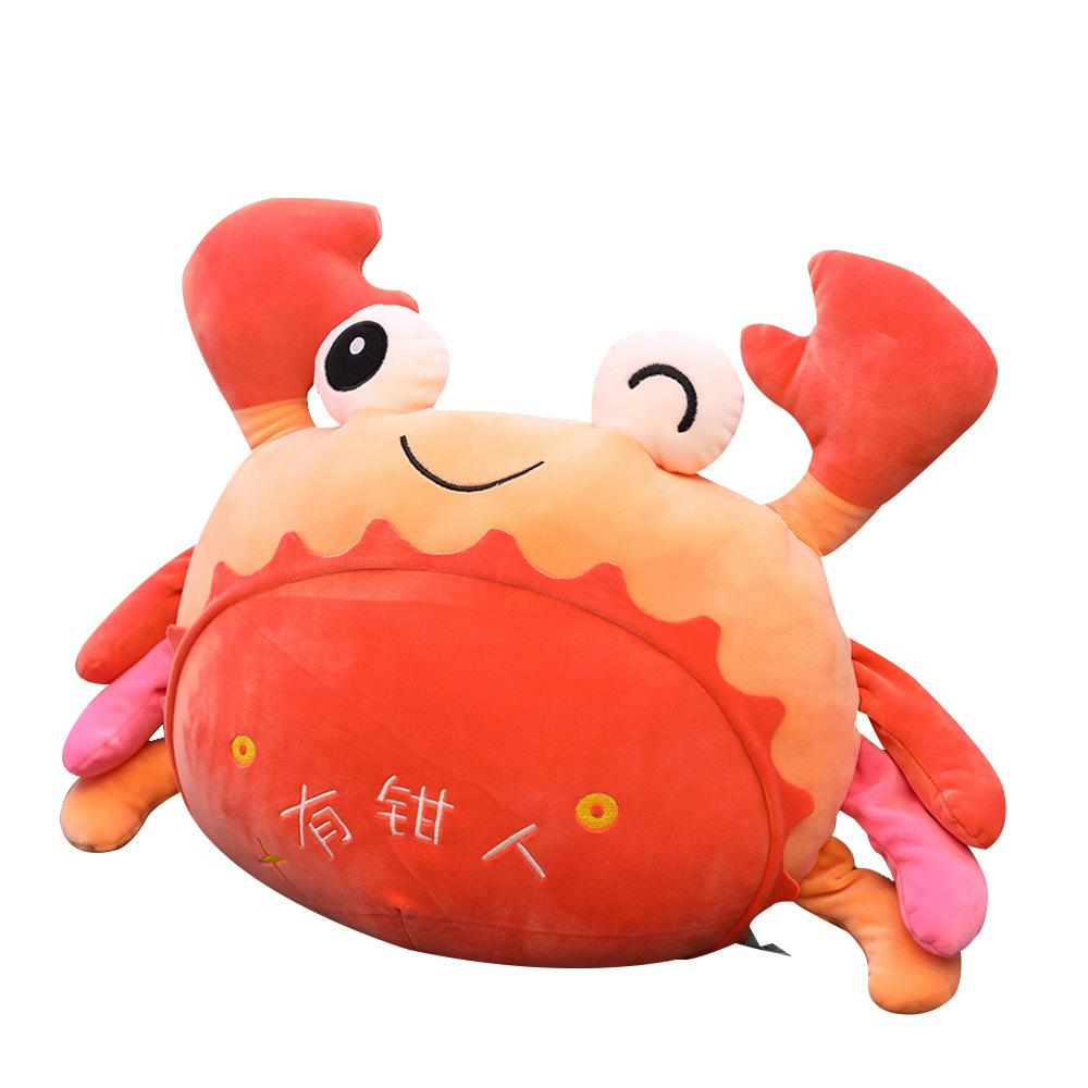 Cute Crab Plush Toy Cartoon Hairy Crab Doll Child Bed Sleeping Super Soft Pillow Girl Birthday