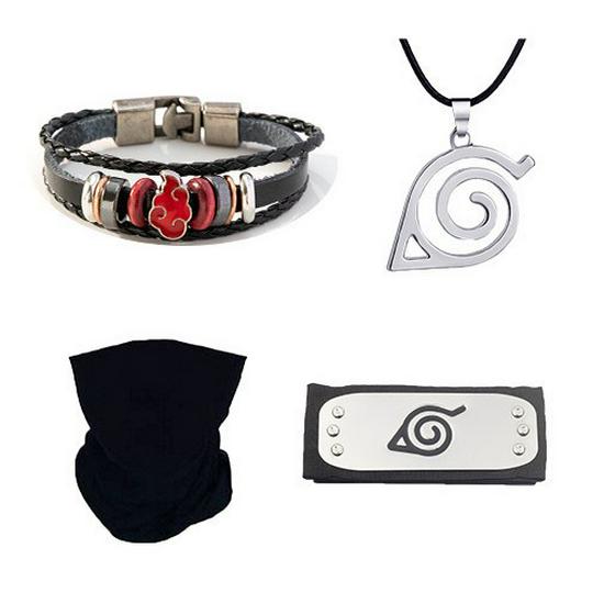 Доступный: Маска Какаши, Кунаи и сюрикены Наруто, Набор повязки Конохи