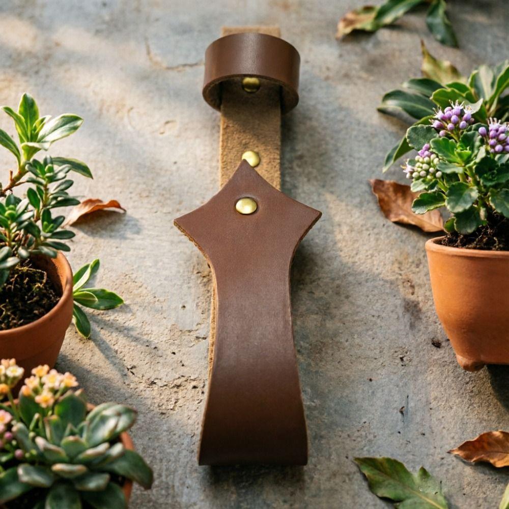 Open Top Folding Fan Holder Belt Loop Waist Fan Pouch Gift Idea Leather Fan Case  Halloween Costume