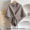 Solid Color Triangle Scarf Soft Sweater Shawl Cape Casual Knitted Shawl
