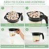 Fat Separator, 4 Cup 1L Fat Separator Jug Gravy Separator and Strainer with Bottom Release, Gravy Jug Fat Separator Cup
