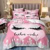 Home Textiles Eyes Eyelashes Mouth 3D Printing Four-Piece Quilt Cover Three-Piece Duvet Cover