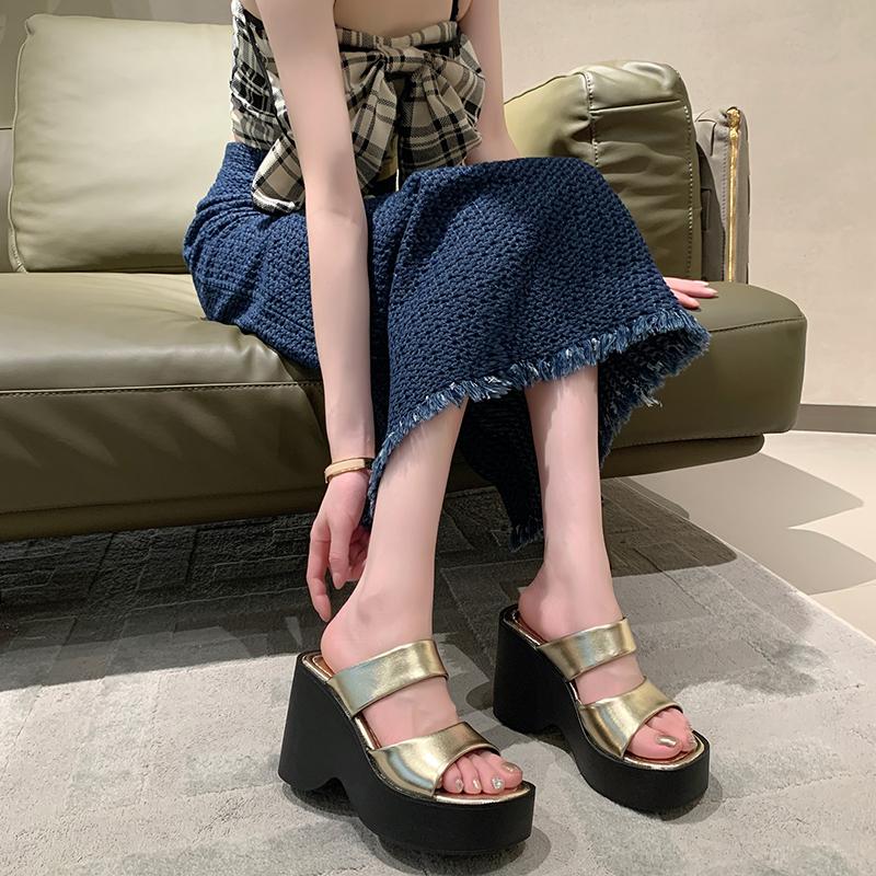 Женские сандалии, легкая обувь на танкетке для женщин, летние сандалии, обувь на платформе, повседневная летняя обувь на высоком каблуке Sandalias De Mujer