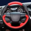 Черная натуральная кожа замша Чехол на руль автомобиля Для Ford Focus 3 2012-2014 KUGA Escape 2013-2016 C-MAX 2011-2018