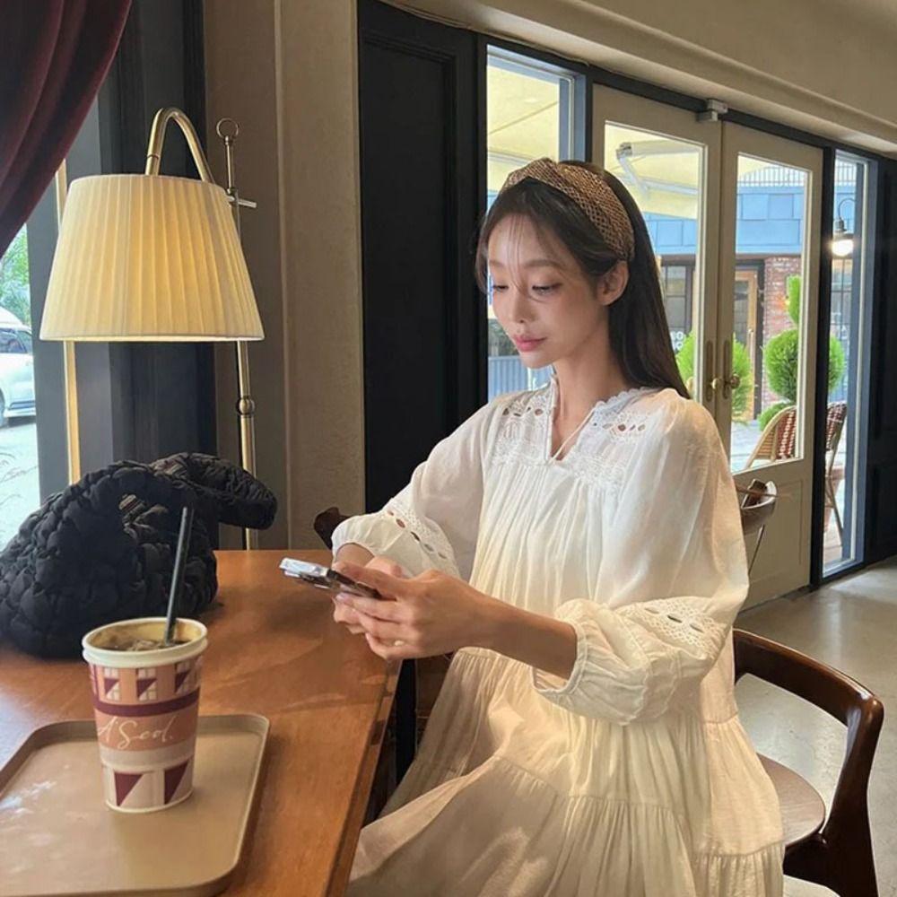 Hollow Straw Weave Headband Vacation Style Bohemian Style Hair Hoop Wide Edge Hairband Women