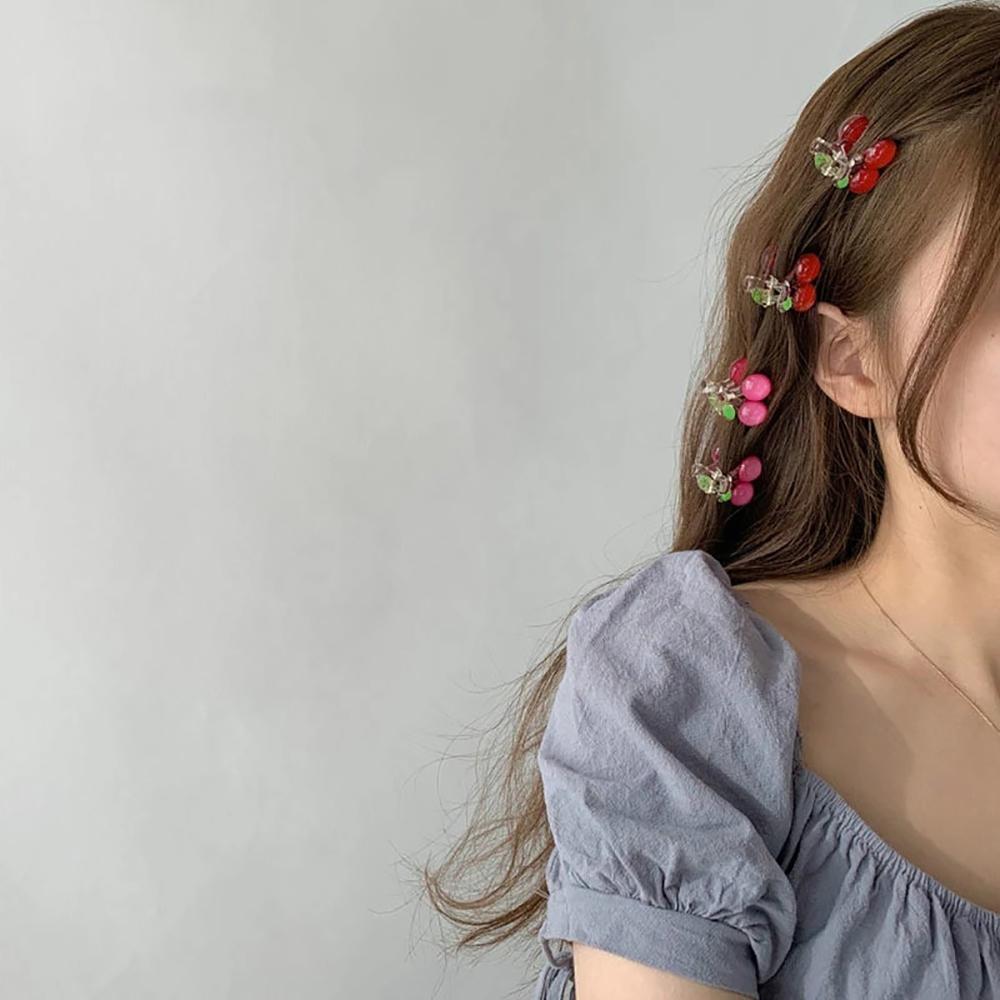 Headwear Fashion Washing face Plastic Girls Hair Clip Hair Headdress Cherry Hair Claw Crab Clip