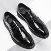 New Korean Version of Men's Shoes Lacquered Business Casual Pointed Leather Shoes Men's Shoes Size 48