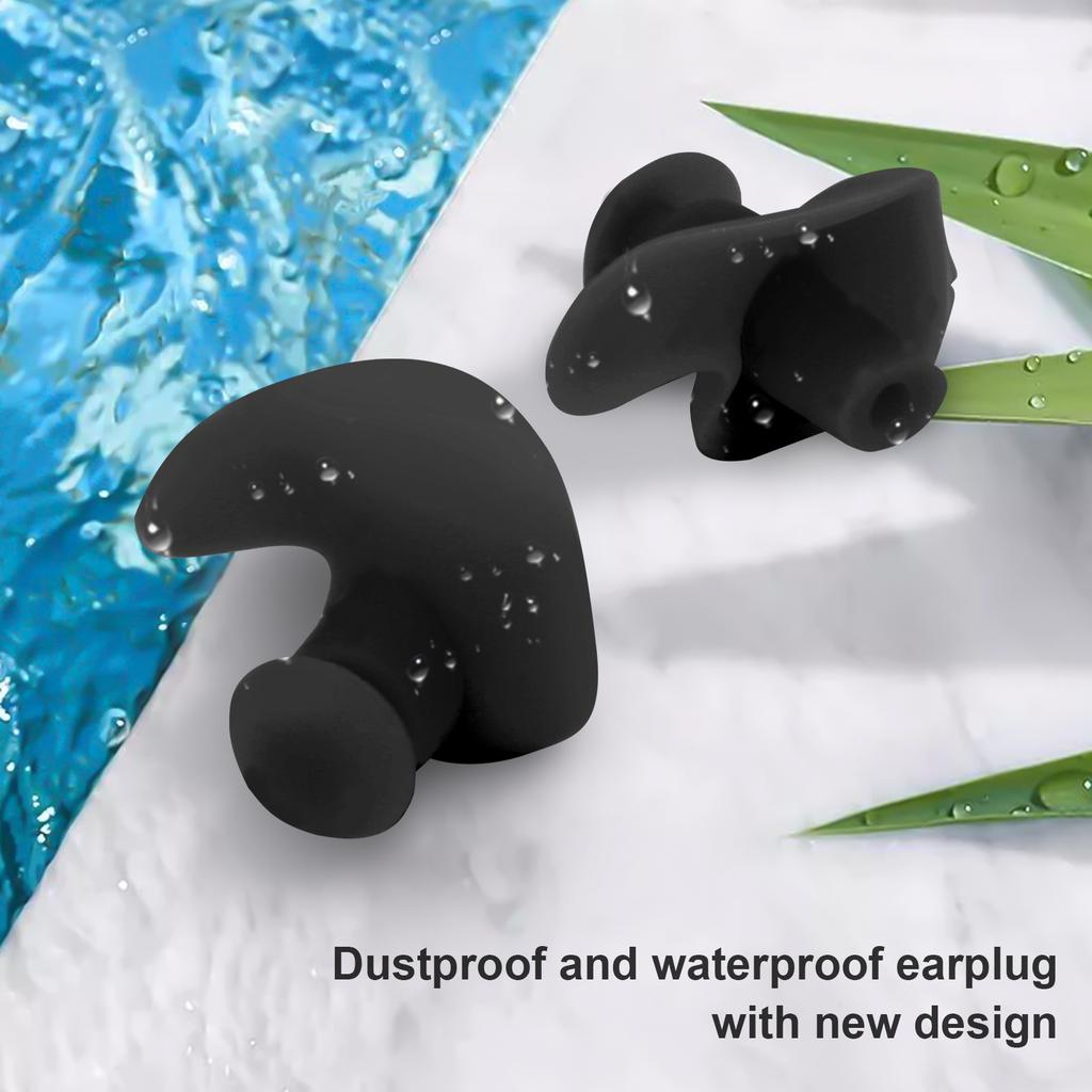 1 пара плавательных берушей из мягкого силиконового геля, водонепроницаемые, пыленепроницаемые, для водных видов спорта, плавательные беруши(Розовый оптом )