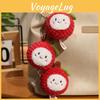 Plush Lychee Keychain Toy Stuffed Doll Pendant Backpack Decoration Gift Kids