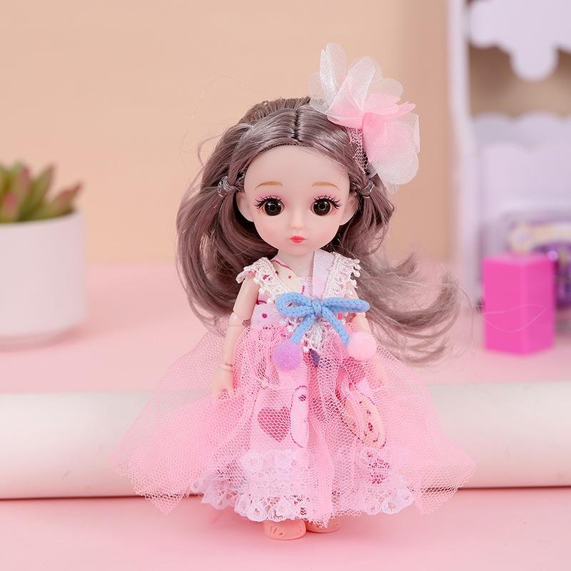 Кукла-наряд Бао Бэйди: Игрушка для девочек BJD 16 см с 13 шарнирами. Идеальный подарок на день рождения принцессы для детей.