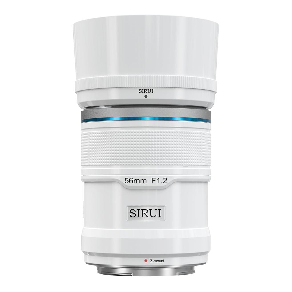 SIRUI Sniper 56mm Autofocus Wide Angle Camera Lens Lens, F1.2 APS-C (Z Mount, White)