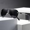 New Half-frame Metal Polarized Sunglasses Sunglasses Sunglasses Black Sunglasses for Men and Women.
