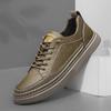 Genuine Leather Men Casual Shoes Lightweight Sneakers Breathable Sports Shoes All-match Outdoor Skateboard Footwear Treking Shoe