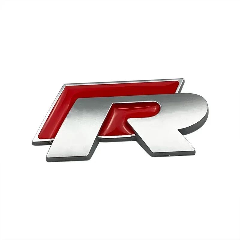 WHAQY1 VW 2026 Hot 3D Car Badge Decal Grill Side Rear Trunk Emblem Sticker for Volkswagen Rline R Logo Polo Passat B5 B6 B7 Golf Jetta