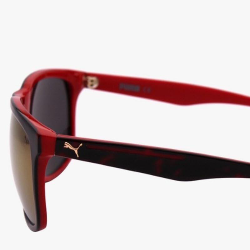 Puma Square Horn Rimmed Over Asian Fit Mirror Sunglasses 12
